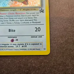 Eevee 11 Black Star Promo Pokemon Card Holo - Image 5