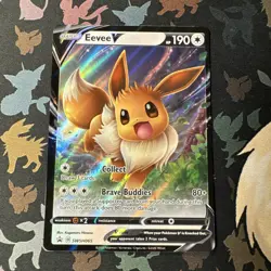 Eevee V SWSH065 S&S Black Star Promo 2020 - Pokemon Card TCG - Image 1
