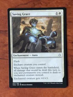 Saving Grace MTG Magic the Gathering Card LP Lightly Played HOU - Image 1