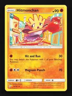 Hitmonchan 74/181 LP Team Up English Pokemon Card TCG - Image 1