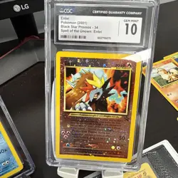 Vintage Pokemon Card Collection Binder + 2 Graded Cards CGC ( Entei CGC 10) - Image 3