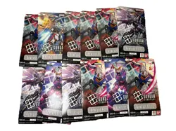 (12) x Newtype Rising Gundam Card Game Blister Packs Boosters GD01 Sleeved - Image 1