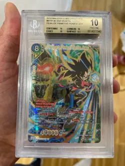 SS4 Vegeta Peak of Primitive Power Card BT8-136 SCR Bgs 10 Dragon Ball Super - Image 1
