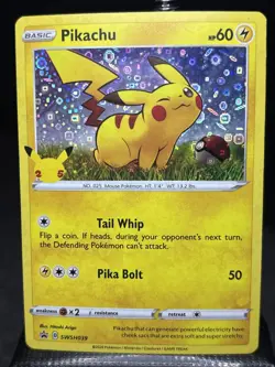 Pokemon Pikachu General Mills 25th Anniversary Stamped Holo Foil Promo Card - Image 1