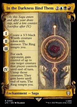 In the Darkness Bind Them - Showcase LTC NM MTG - Image 1
