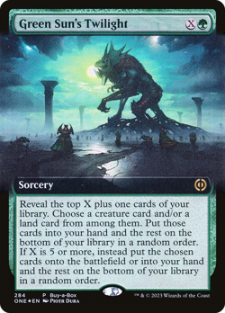 Green Sun's Twilight (Buy-A-Box Promo) FOIL Phyrexia: All Will Be One NM - Image 1