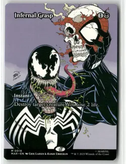 MTG MARVEL'S SPIDER-MAN INFERNAL GRASP BORDERLESS NON-FOIL - Image 1
