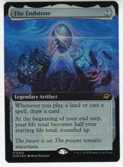 2025 Magic the Gathering The Endstone Legendary Artifact Extended Art Foil Nr/Mt - Image 1
