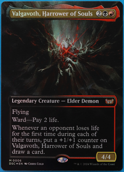 Valgavoth, Harrower of Souls (Borderless) FOIL Duskmourn Commander NM (502392) - Image 1