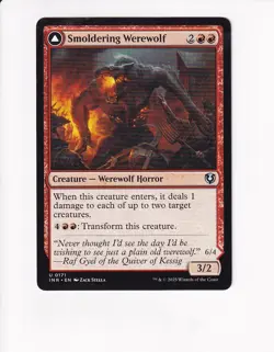 MAGIC THE GATHERING MTG INNISTRAD REMASTERED SMOLDERING WEREWOLF (#1) - Image 1