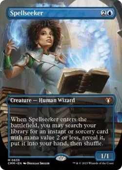 mtg magic Spellseeker extended borderless full art ENGLISH Chercheur de sort - Image 1