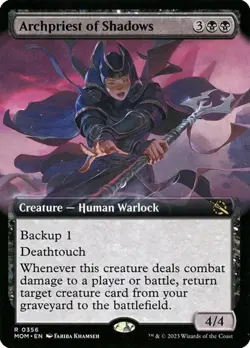 Archpriest of Shadows - Extended Art MOM NM MTG - Image 1