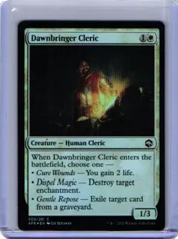 Dawnbringer Cleric Foil (009) Adventures in the Forgotten Realms AFR MTG Magic - Image 1