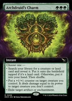 Archdruid's Charm - Extended Art MKM NM MTG - Image 1