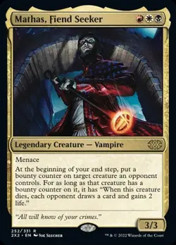 MATHAS, FIEND SEEKER NM! *DOUBLE MASTERS 2022* - Image 1