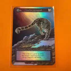 ALPHA FOIL Snow Leopard Sorcery: Contested Realm Lindsey Crummett Ordinary - Image 1