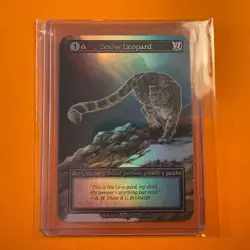ALPHA FOIL Snow Leopard Sorcery: Contested Realm Lindsey Crummett Ordinary - Image 3