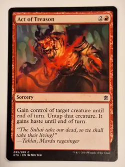 Act Of Treason - Khans of Tarkir - Magic the Gathering MTG Nice! - Image 1