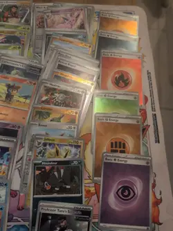 Lot Of 221 Pokemon Cards from Prismatic Evolution, Reverse Holos, Bulk - Image 3