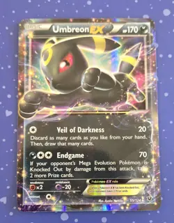 Pokemon Umbreon EX 55/124 English Fates Collide 2016 TCG Holo - Image 1