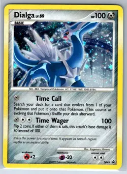 Pokemon Dialga Holo D&P Black Star Promo DP49 NM - Image 1