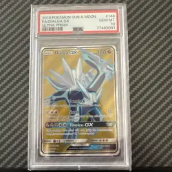 2018 POKEMON SUN & MOON ULTRA PRISM #146 FULL ART/DIALGA GX PSA 10 - Image 1