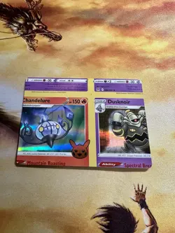 Pokemon Card - Error Miscut NFC Chandelure Trick or Trade 026/196 Holo Rare - Image 1
