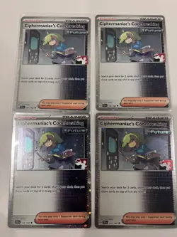 4X Pokemon - Ciphermaniac's Codebreaking - Prize Pack 145/162 Play Stamp Holo - Image 1