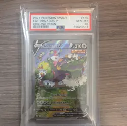 2021 Pokemon SWSH Chilling Reign Tornadus V Alt Alternate Art 185/198 PSA 10 - Image 1
