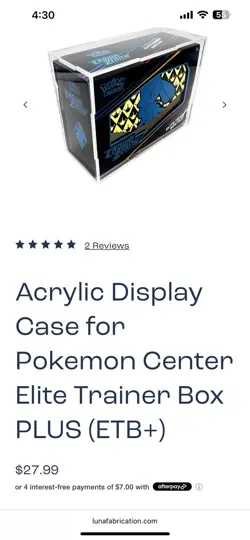 Acrylic Case Pokemon Elite Trainer Box Plus/Premium! Case Only! - Image 3