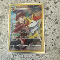 Braixen TG01/TG30 Pokemon Sword & Shield: Silver Tempest Trainer Gallery Holo NM - Image 1