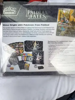 POKEMON PALDEAN FATES SEALED POKEMON CENTER EXCLUSIVE ELITE TRAINER BOX ETB - Image 3
