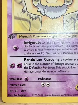 Sabrina’s Hypno Pokemon TCG Gym Challenge Set 1st Edition 56/132 LP - Image 2