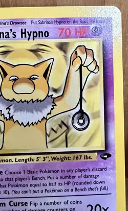 Sabrina’s Hypno Pokemon TCG Gym Challenge Set 1st Edition 56/132 LP - Image 4