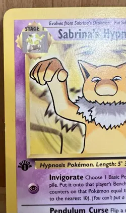 Sabrina’s Hypno Pokemon TCG Gym Challenge Set 1st Edition 56/132 LP - Image 5