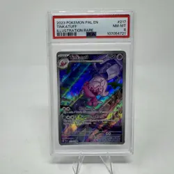 Pokemon TCG 2023 Paldea Evolved TINKATUFF 217/193 Illustration Rare PSA 8 NM-MT - Image 1
