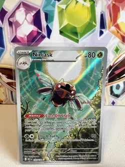 Ninjask 137/132 Illustration Rare (IR) Full Art Holo - Pokemon Mega Evolution NM - Image 1