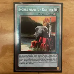 YuGiOh Noble Arms Of Destiny NKRT-EN022 Limited Edition Platinum Rare Konami - Image 1