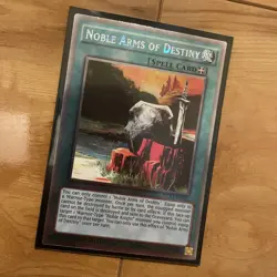 YuGiOh Noble Arms Of Destiny NKRT-EN022 Limited Edition Platinum Rare Konami - Image 2