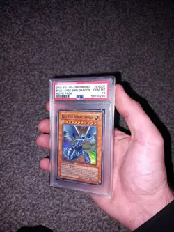 Yu-Gi-Oh Blue-Eyes Shining Dragon MOV-EN001 PSA 10 2004 Promo - Image 1