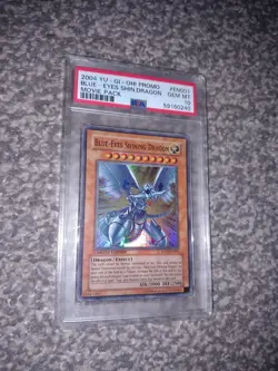 Yu-Gi-Oh Blue-Eyes Shining Dragon MOV-EN001 PSA 10 2004 Promo - Image 2