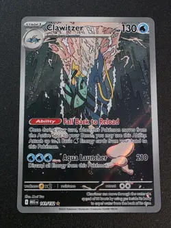 Clawitzer Illustration Rare 141/132 ME01 Mega Evolution Pokemon Card - Image 1