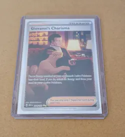 Pokemon Giovanni's Charisma Holo Card 204/165 Scarlet & Violet 151 Series - Image 3