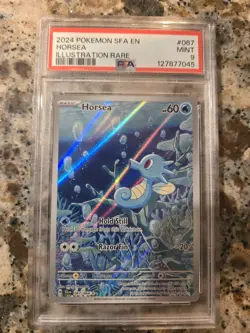 Pokemon 2024 Scarlet & Violet Shrouded Fable Horsea Card #067/064 PSA 9 Mint - Image 1