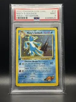PSA 9 MINT Misty's Golduck 12 Gym Challenge 1st Edition Holo Pokemon Card - Image 1