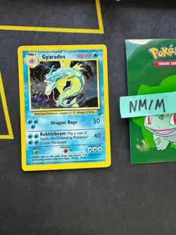 Pokemon Card Gyarados Base Set 2 Holo Rare WOTC Vintage 7/130 292 💎NM💎 - Image 1