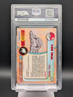 2000 Topps Pokemon TV MUK Animation Series 2 Foil PSA 7 NM Graded Card - Image 2