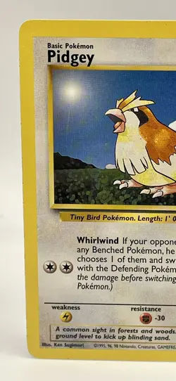 Pidgey 86/130 Base Set 2 Common Non Holo Vintage 2000 Pokemon Card NM - Image 2