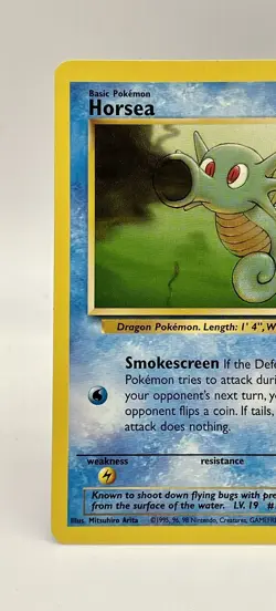 Horsea 49/62 Fossil Unlimited Common Non Holo Vintage 1999 Pokemon Card WOTC NM - Image 2