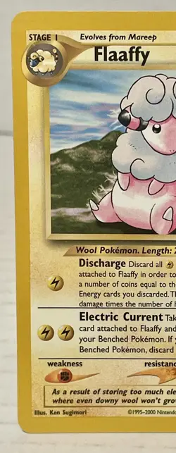 Flaaffy #34/111 Pokemon Card from Neo Genesis Set Uncommon NM - Image 2